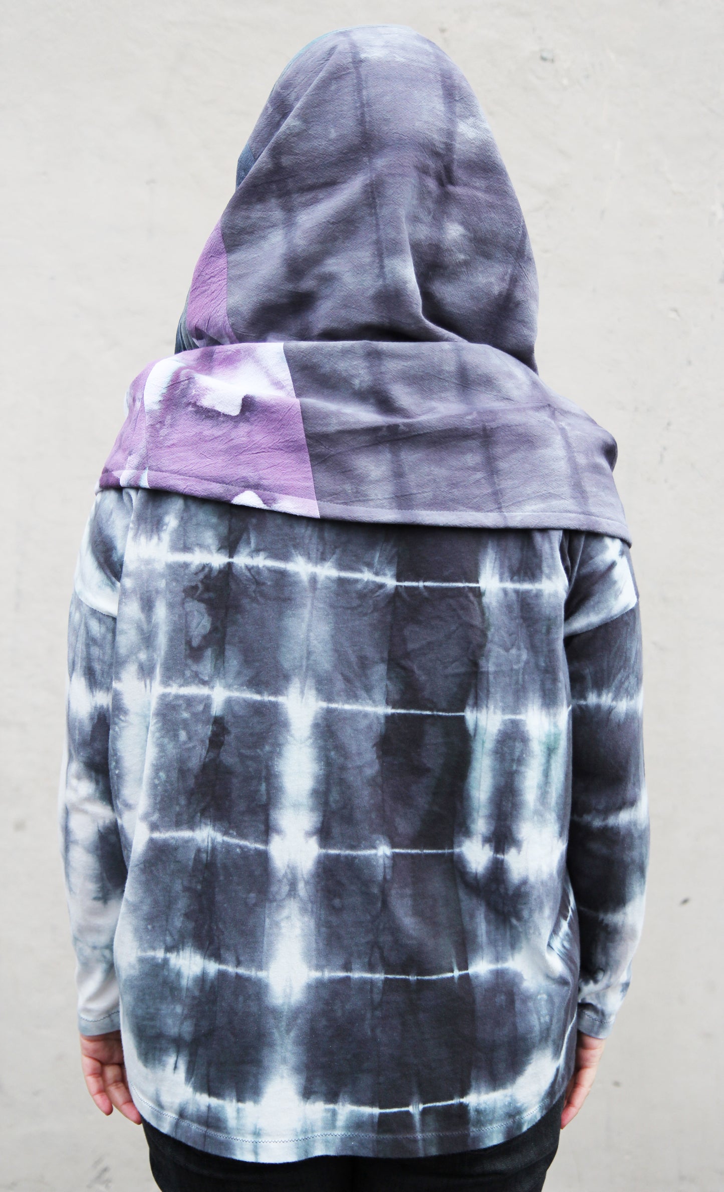Hand Dyed Reversible Cowl Hood